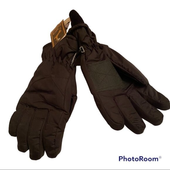 JACOB ASH MENS NEW GLOVES BLACK THINSULATE WATERPROOF BREATHABLE SIZE XL NWT - Picture 2 of 6